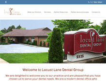 Tablet Screenshot of locustlanedentalgroup.com